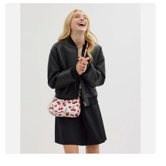 🍒COACH Cherry Print Teri Shoulder Bag in Silver Chalk Multi MSRP $398🍒 - Picture 9 of 9